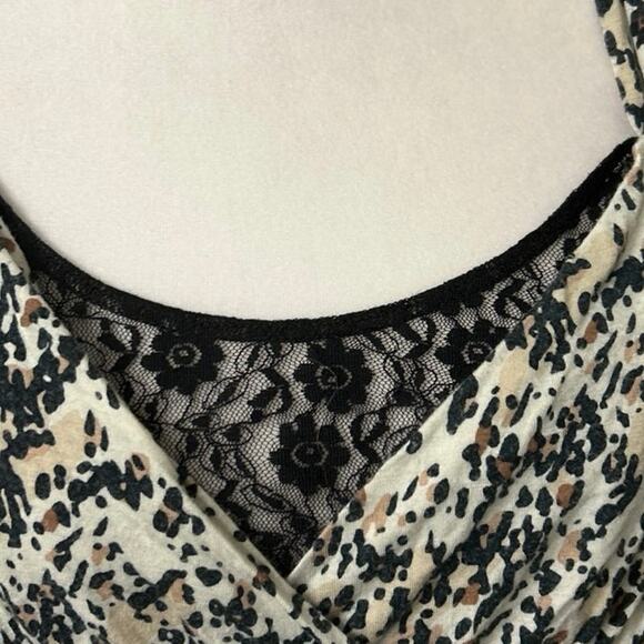 Y2K Baby Doll Black Lace Ruffle Hem Cami Top Fairycore Whimsical Size Large - Picture 6 of 13